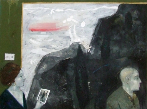  Black Shore Line, 137 x 184 cm, Oil, on Canvas, 2008, 