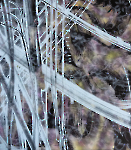 Archi-Trace-Loten 01, Airbrush, cryllack, Acryl, Siebdruck auf Leinwand, 150 x 130 cm, 2025