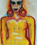o.T. ( Gelbe Frau) Acryl auf Leinwand, 2015, 230 x 190 cm