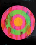 Pop Target 7, 102 x 82 cm, Lack auf Papier, 2012
