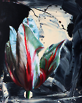 Tulipmania 26, 100 x 80cm, 2023, Öl und Acryl auf Leinen