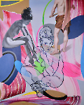 „Never Underestimate The Grey” 2022,Öl, Acryl auf Segeltuch,  200 x 160 cm 