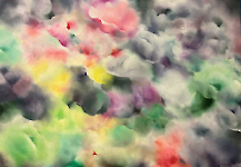 Citrin and Esmerald 90 cm x 130 cm, oil on canvas, 2024